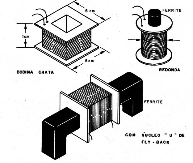    Figura 3- Formatos para a bobina
