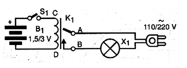 Figura 1 – Circuito do relé experimental.
