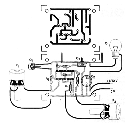 Figura 2 – Placa de circuito impresso para a montagem
