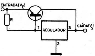 Figura 4 – Regulador com transistor PNP
