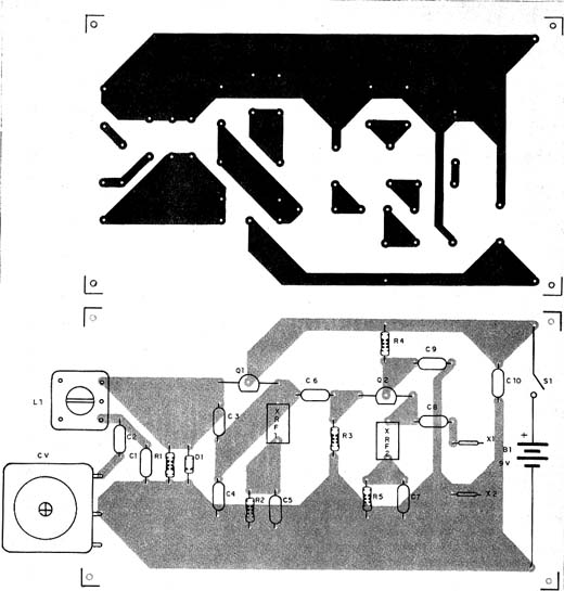 Placa de circuito impresso do BFO