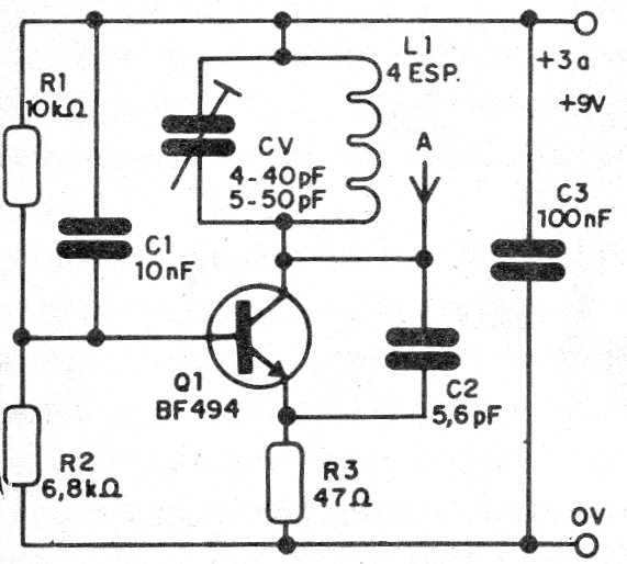 Figura 1 – Pequeno transmissor de FM
