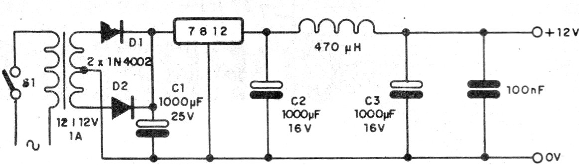 Figura 14 – Fonte para o amplificador

