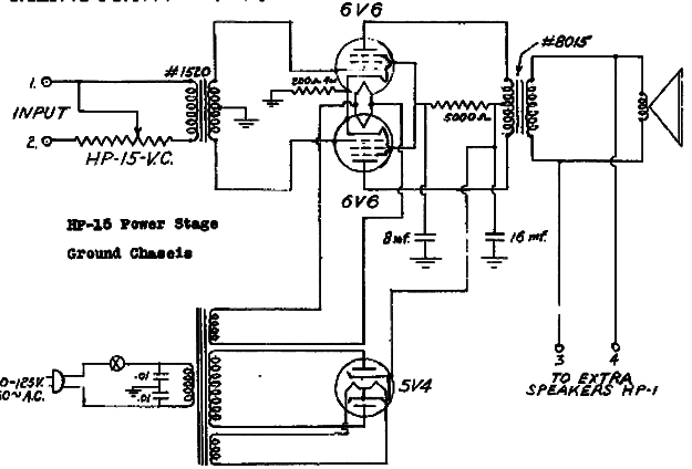 Amplificador Para Som Ambiente Valvulado de 1940
