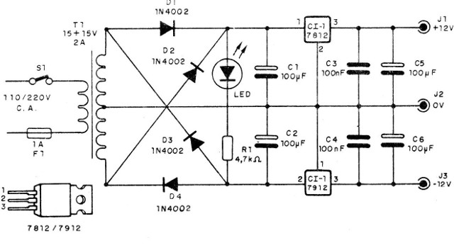    Figura 1 – Diagrama da fonte
