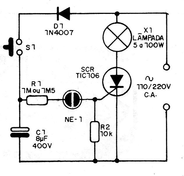   Figura 5 – Timer para lâmpadas incandescentes
