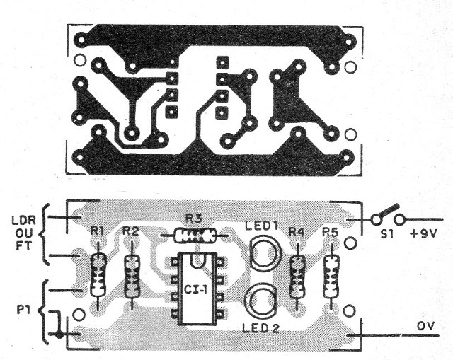   Figura 14 – Placa de circuito impresso para a montagem
