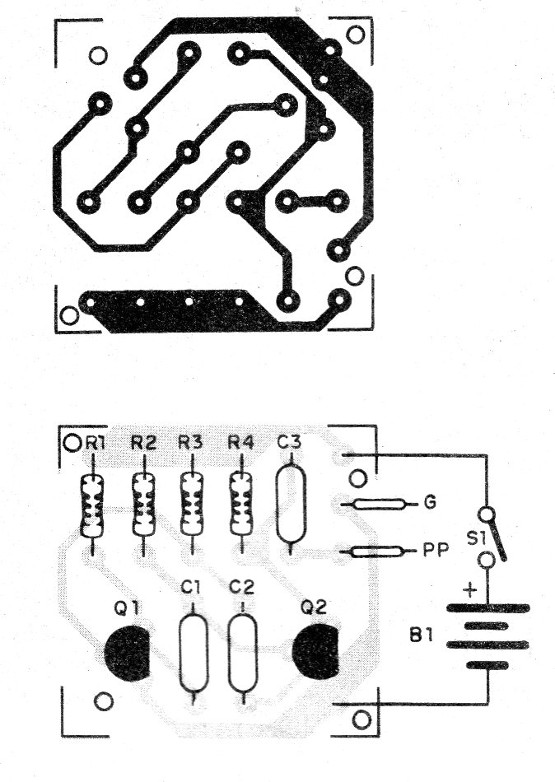    Figura 7 – Placa de circuito impresso para a montagem
