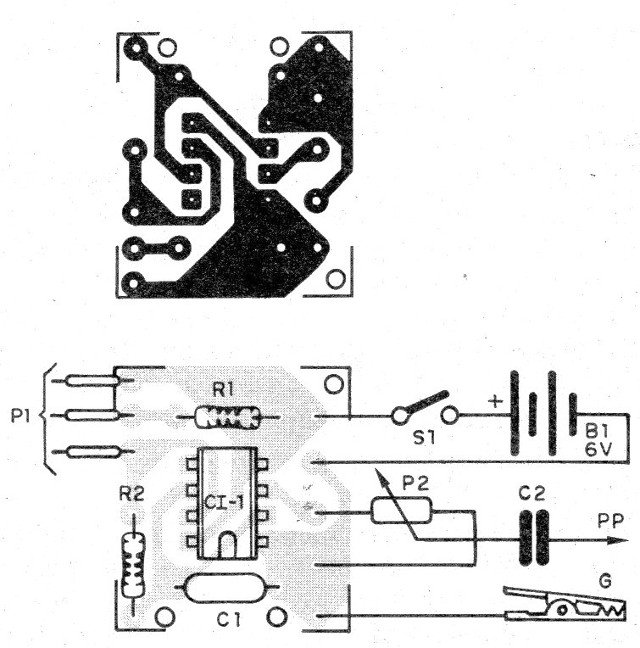    Figura 10 – Placa de circuito impresso para o injetor
