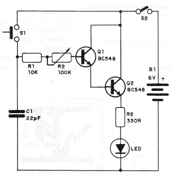 Figura 12 – Temporizador transistorizado
