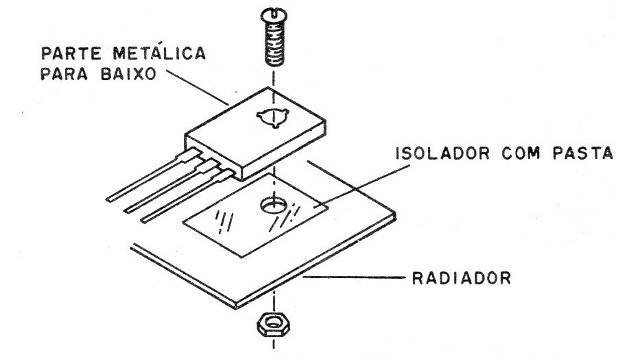 Figura 10 – O transistor no dissipador

