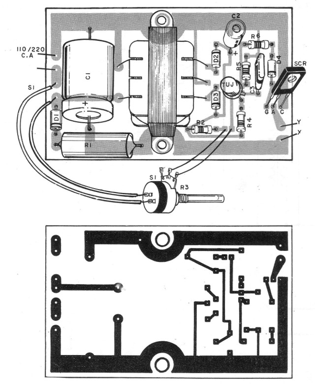 Figura 8 – Montagem em placa de circuito impresso
