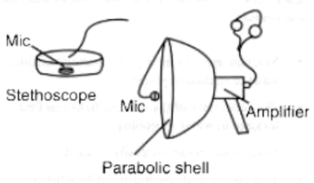 Figura 2 - Os recursos acústicos concentram o som no microfone.
