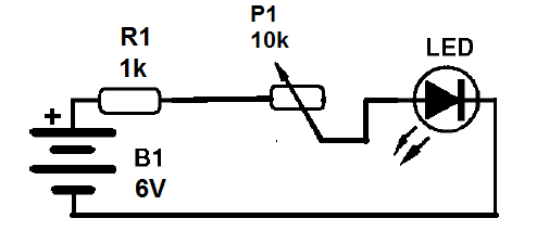    Figura 1 – Diagrama do controle simples de brilho

