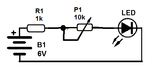 Figura 3 – Outra forma de ligar o trimpot ou potenciômetro
