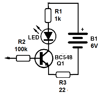    Figura 1 – O transistor como chave
