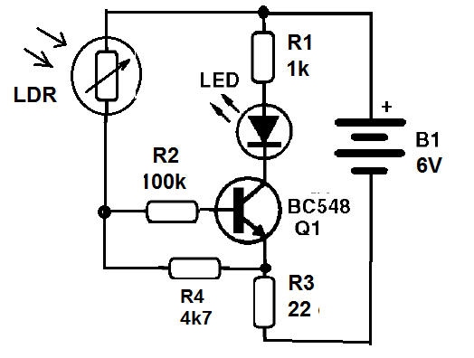    Figura 1 – Diagrama completo do sensor de luz
