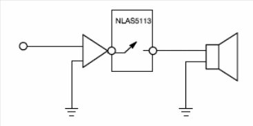 Figura 1 -  Nesta aplicação o circuito controla diretamente uma carga de baixa impedância.
