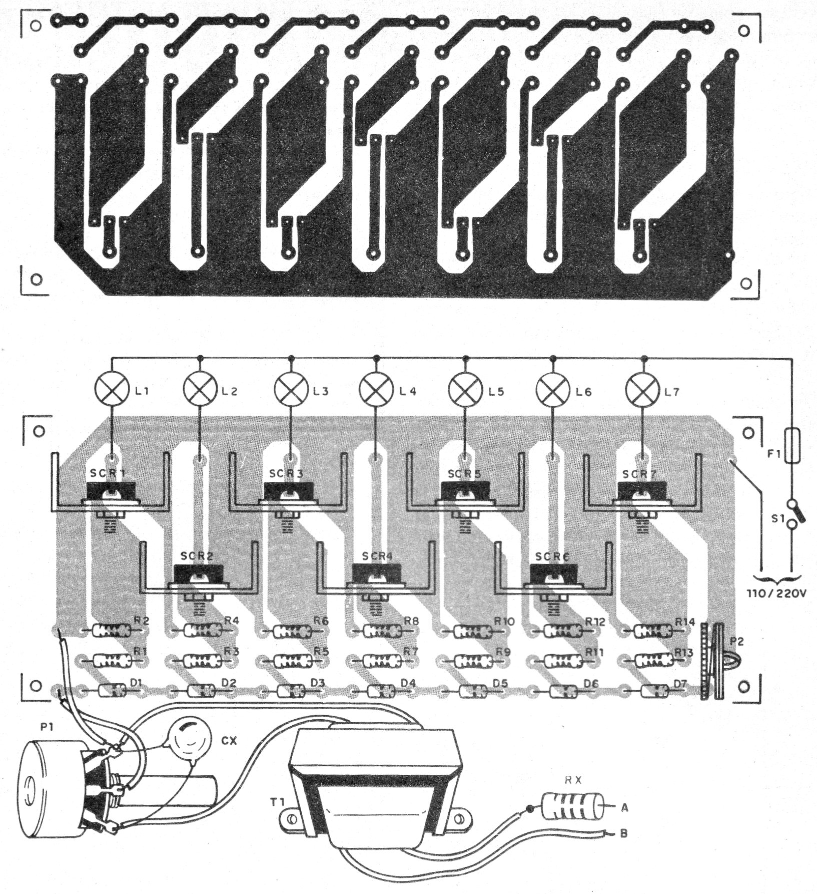 Figura 3 – Placa de circuito impresso para a montagem

