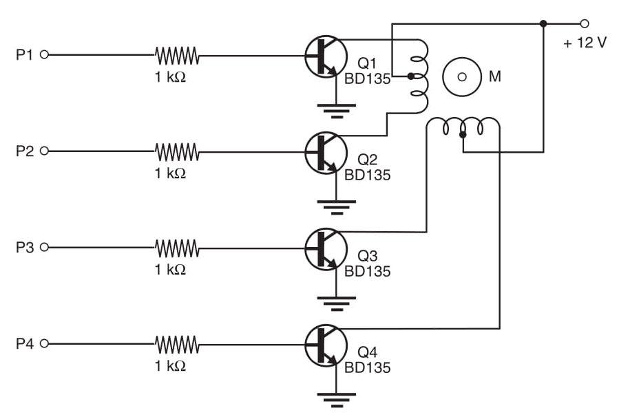 Figura 1 Circuito de blindagem padrão usando transistores bipolares.
Figura 1 Circuito de blindagem padrão usando transistores bipolares.