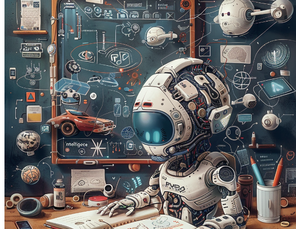 Figura 1- Imagem da Internet representando um robô dotado de inteligência artificial.
Figura 1- Imagem da Internet representando um robô dotado de inteligência artificial.