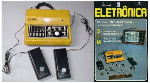 Figura 1 - O TV-jogo Eléctron de outubro de 1978.e a capa da revista
