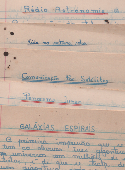 Figura 6 – Meus textos de astronomia
Figura 6 – Meus textos de astronomia