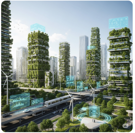 Figura 10 – Cidade com culturas verticais
