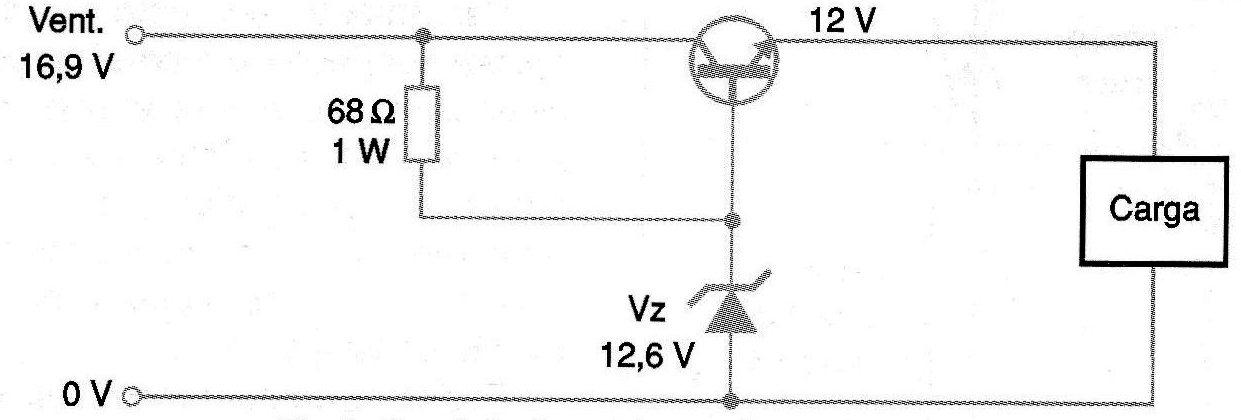 Figura 9 – Regulador com transistor
Figura 9 – Regulador com transistor