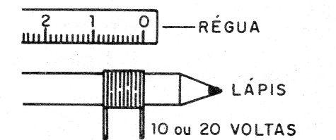    Figura 2 – Determinando a espessura de uma bobina
