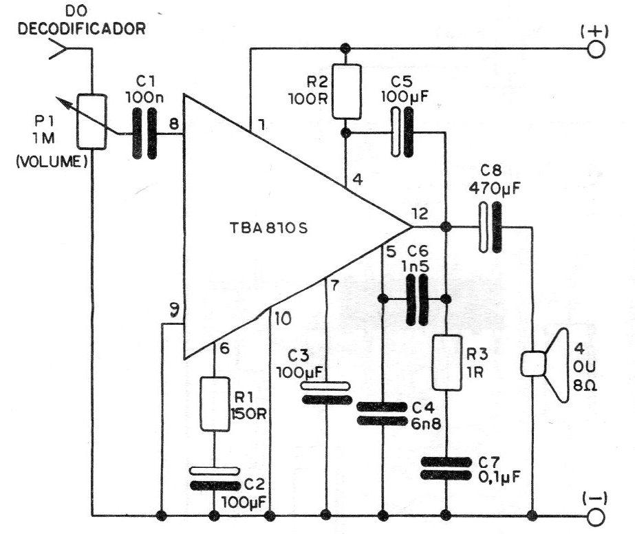 Figura 14 – Diagrama de um canal do amplificador Figura 14 – Diagrama de um canal do amplificador