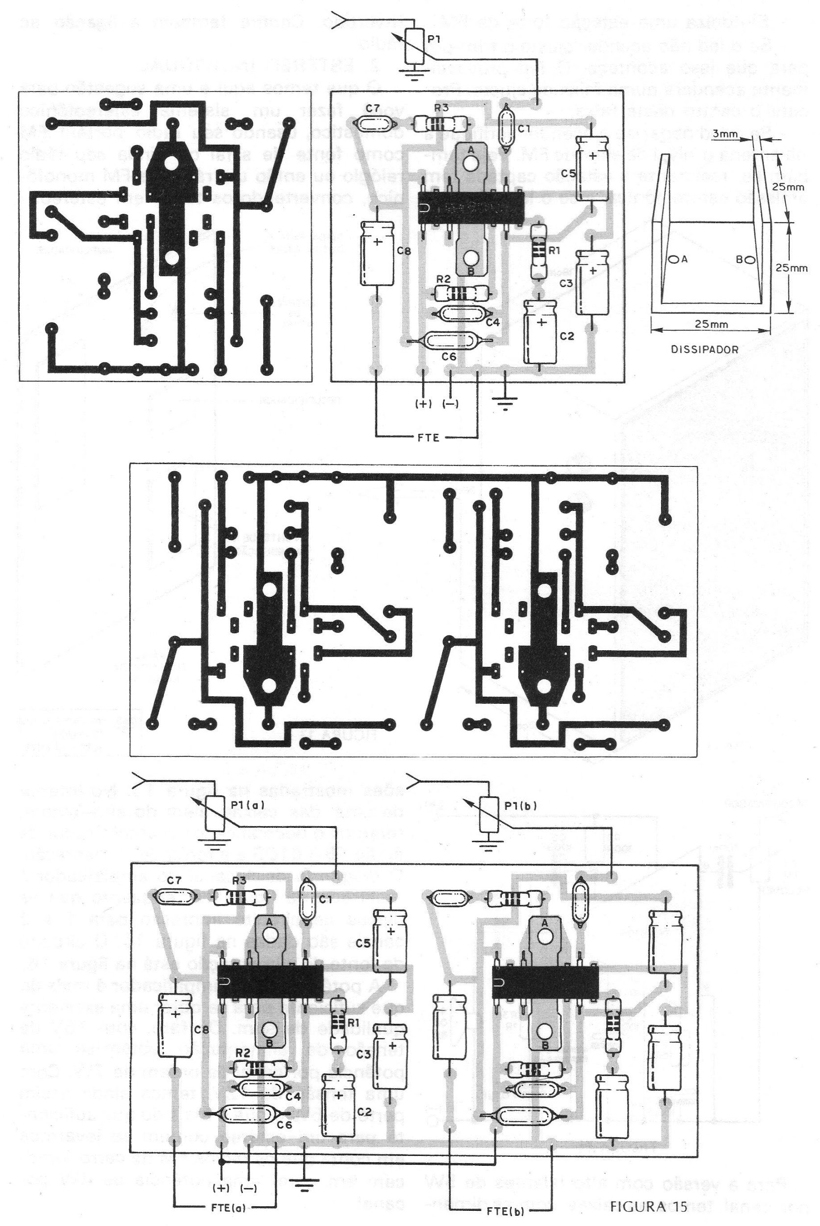 Figura 15 – Placas para 1 e 2 canais Figura 15 – Placas para 1 e 2 canais