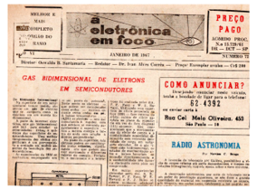 Edição antiga de A Eletrônica em Foco – janeiro de 1967