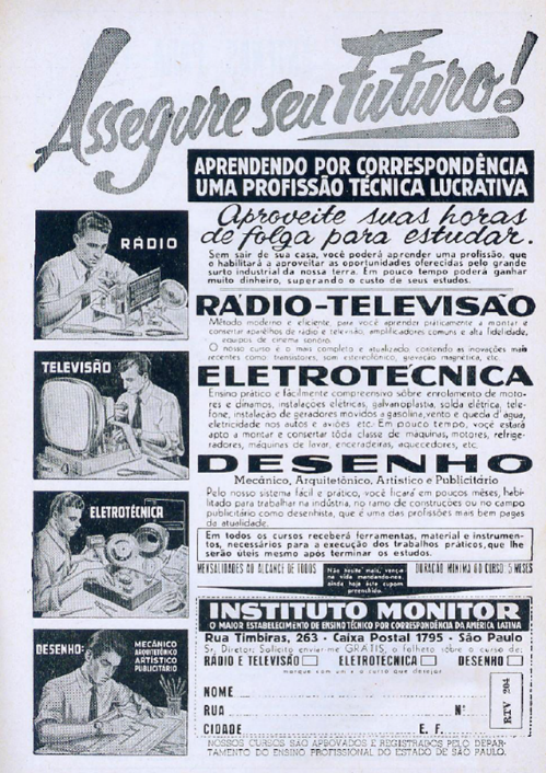 Anúncio do Instituto Monitor