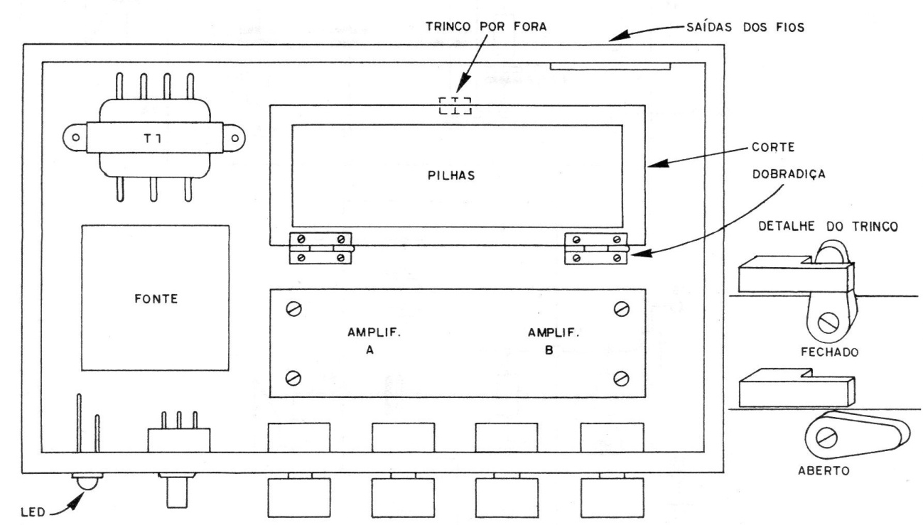 Figura 9 – aspecto da montagem interna Figura 9 – aspecto da montagem interna
