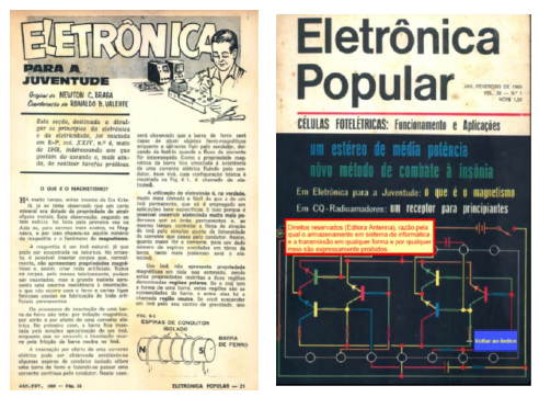 Figura 3 – A seção Eletrônica para Juventude
