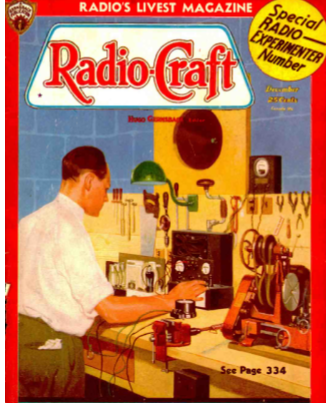 Figura 5 - Uma bancada de 1935 na capa da revista Radio Craft
