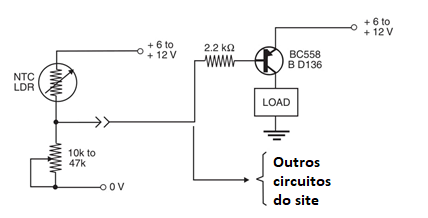 Figura 1 Bloco básico usando o transistor I. PNP
Figura 1 Bloco básico usando o transistor I. PNP