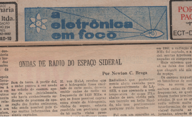 Artigo meu da época do lançamento da Voyager 2 na Eletrônica em Foco
