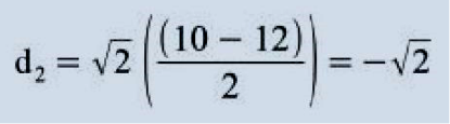 (excluindo a multiplicação por √2, trata-se da metade da diferença de F3 com F4, sendo os demais componentes de E ignorados)
(excluindo a multiplicação por √2, trata-se da metade da diferença de F3 com F4, sendo os demais componentes de E ignorados)