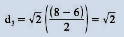 (excluindo a multiplicação por √2, trata-se da metade da diferença de F5 com F6 sendo os demais componentes de F, ignorados)
(excluindo a multiplicação por √2, trata-se da metade da diferença de F5 com F6 sendo os demais componentes de F, ignorados)