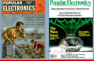 Figura 2 – Capas antigas como Popular Electronics ainda
