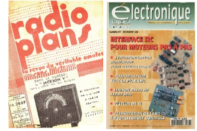 Figura 2 – O primeiro exemplar de Radio Plans e o último de dezembro de 1995, já chamada Electronique
