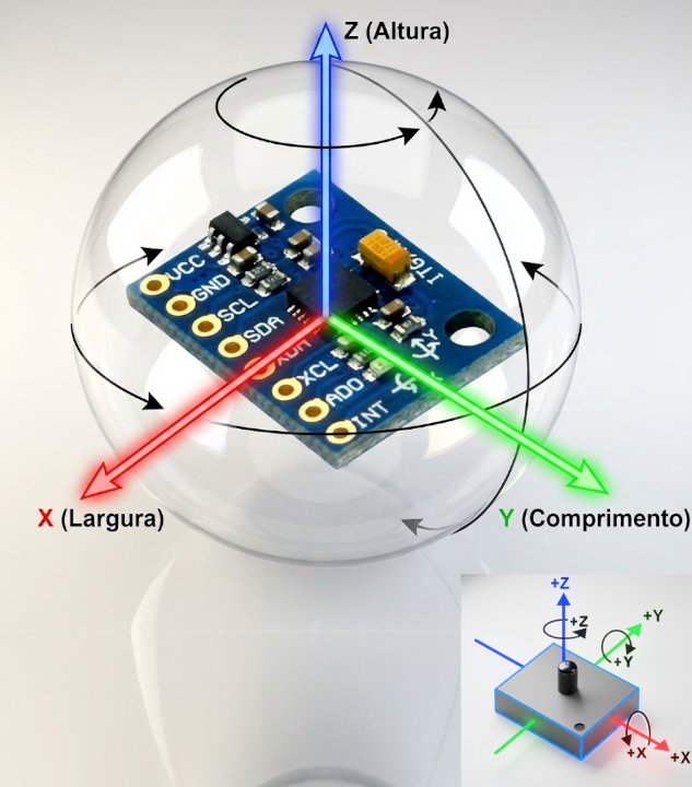 Figura 2 - Os movimentos aplicados no módulo.
