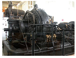 Figura 11 – Alternador de Alexanderson que gerava sinais de baixa frequência num transmissor de 1910.