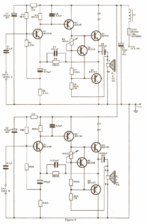 Figura 4 – Circuito do amplificador