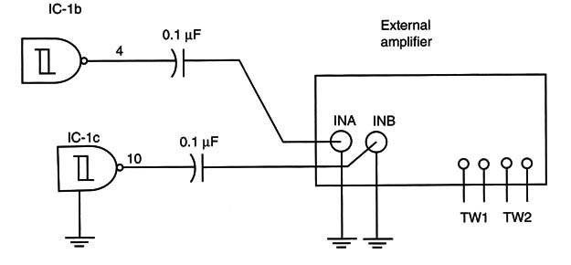 Figura 10 – Usando um amplificador externo
