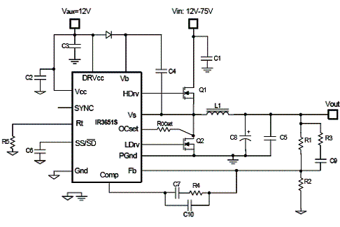  Circuito típico utilizando o IR3635 