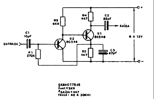  Etapa Amplificadora de Dois Transistores 