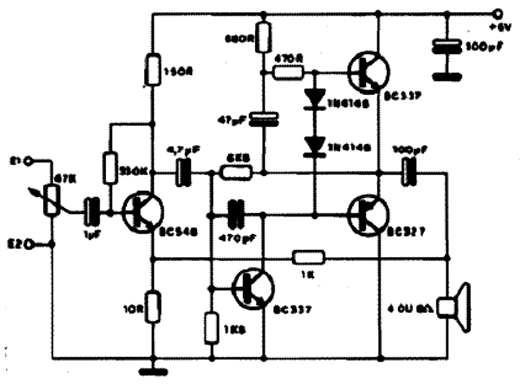  Amplificador Transistorizado de 3 W 